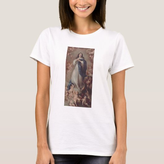 Onze dame van de onbevredigde conceptie t-shirt (Voorkant)