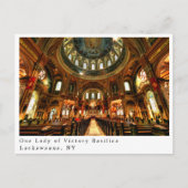 Onze dame van de overwinning Basilica, Lackawant N Briefkaart (Voorkant)