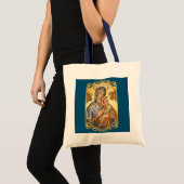 Onze Dame van de Perpetual Help heeft moeder Mary  Tote Bag (Voorkant (product))