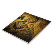 Onze Dame van de Perpetual Help-keramische tegel Tegeltje (Zijkant)