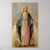 Onze dame van de Rosary Blessed moeder Mary Poster (Voorkant)