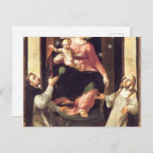 Onze dame van de Rosary die in Pompeii is gevuurd Briefkaart (Voorkant / Achterkant)