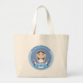 Onze dame van de Rosary Grote Tote Bag (Voorkant)