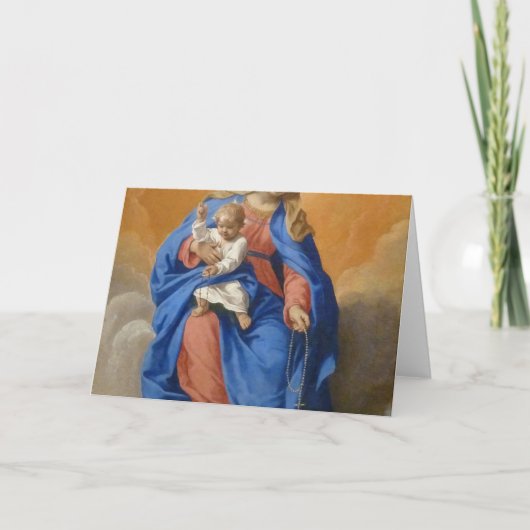 Onze dame van de Rosary Kaart (Voorkant)
