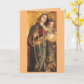 Onze dame van de Rosary Kaart (Gele Bloem)