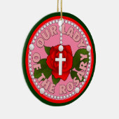 Onze dame van de Rosary Keramisch Ornament (Rechts)