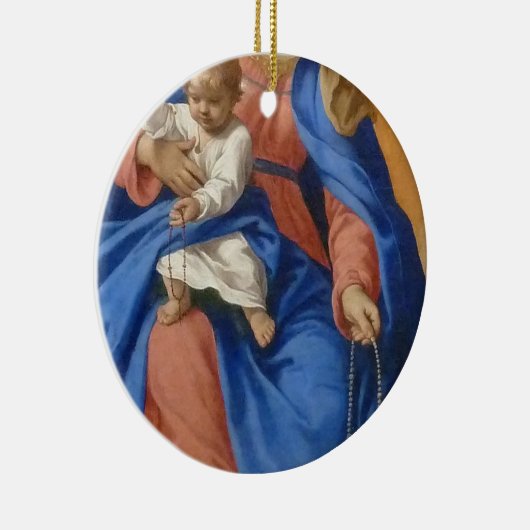 Onze dame van de Rosary Keramisch Ornament (Rechts)