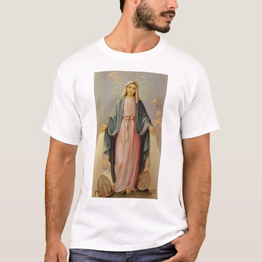 Onze dame van de Rosary  Latijnse Mass T-shirt (Voorkant)