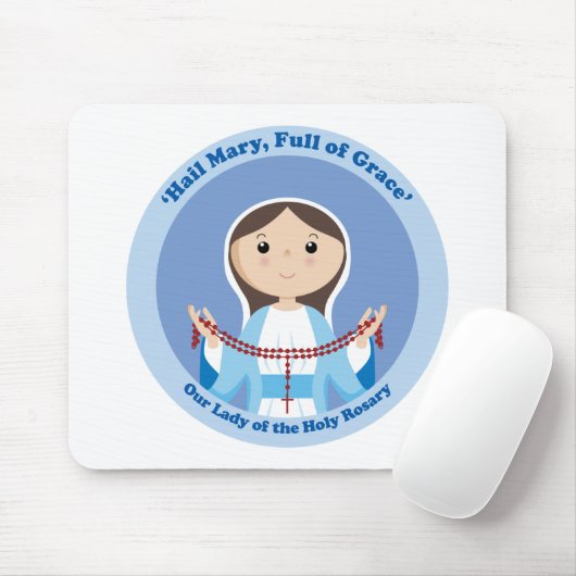 Onze dame van de Rosary Muismat (Met muis)