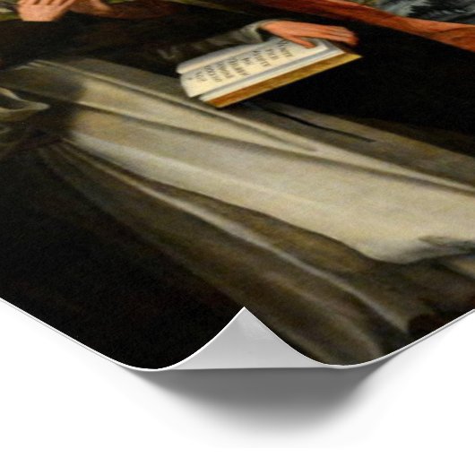 Onze dame van de Rosary Poster (Hoek)