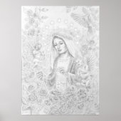 Onze dame van de Rosary Poster (Voorkant)