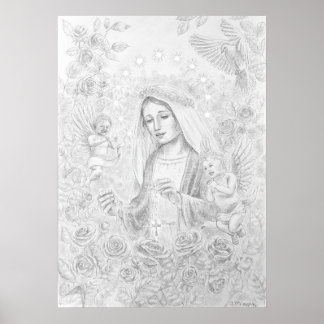 Onze dame van de Rosary Poster