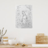 Onze dame van de Rosary Poster (Keuken)