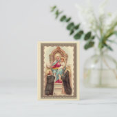 Onze dame van de Rosary Prayer Memorare Heilige Ka Visitekaartje (Staand voorkant)