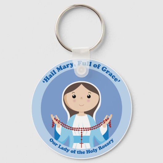 Onze dame van de Rosary Sleutelhanger (Voorkant)