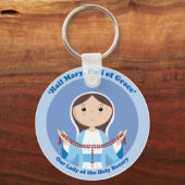 Onze dame van de Rosary Sleutelhanger (Voorkant)
