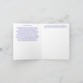 Onze Dame van de Sneeuw met Gedicht Kaart (Binnen)