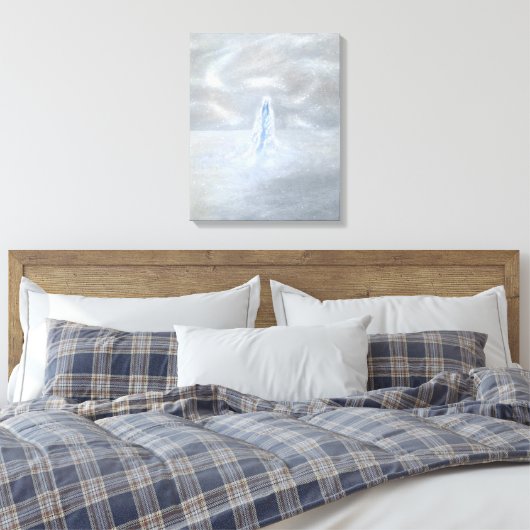 Onze dame van de Snows Canvas Afdruk (Insitu (Slaapkamer))
