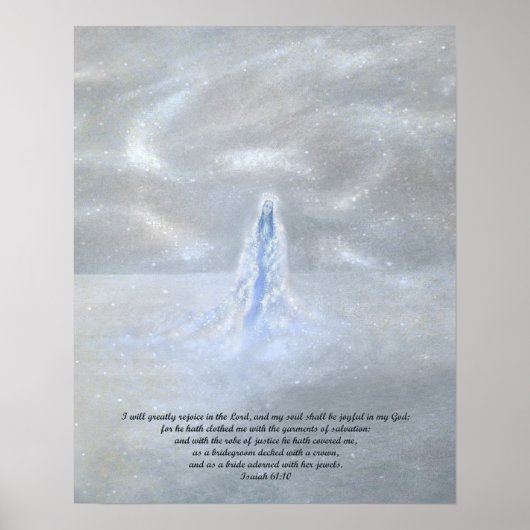 Onze Dame van de Snows met Schrift Poster (Voorkant)