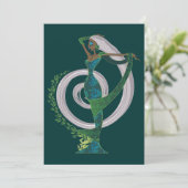 Onze dame van de Tea-uitnodigingen Kaart (Staand voorkant)