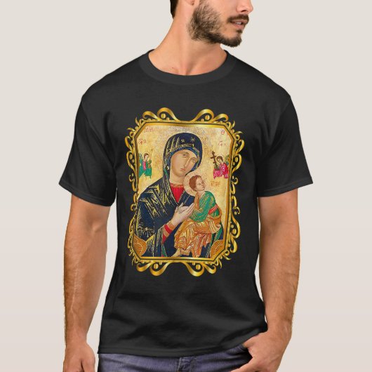 Onze dame van de voortdurende hulp heeft moeder Ma T-shirt (Voorkant)