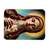 Onze dame van de Vrede Maagd Mary Modern Renaissan Magneet (Horizontaal)
