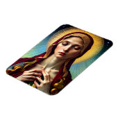 Onze dame van de Vrede Maagd Mary Modern Renaissan Magneet (Linkerzijde)