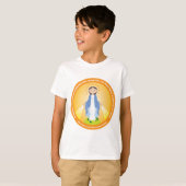 Onze dame van de wonderbaarlijke medaille t-shirt (Voorkant volledig)