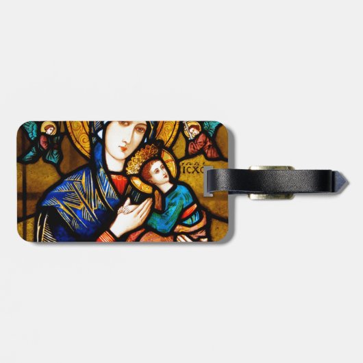 onze dame van eeuwige hulp bagagelabel (Achterkant horizontaal)