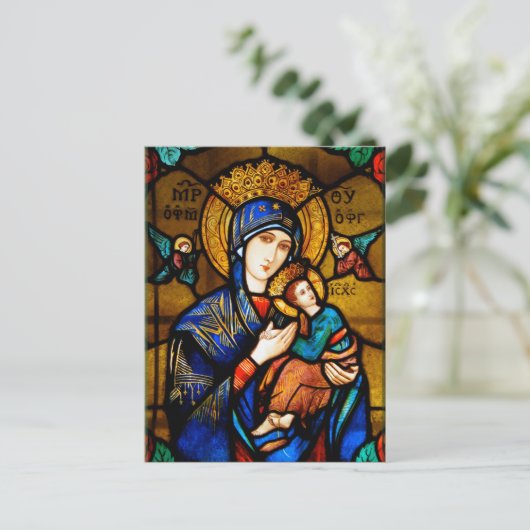 onze dame van eeuwige hulp briefkaart (Staand voorkant)