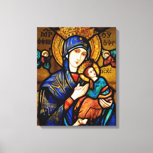 onze dame van eeuwige hulp canvas afdruk (Voorkant)