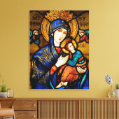 onze dame van eeuwige hulp canvas afdruk (Insitu (Woonkamer))