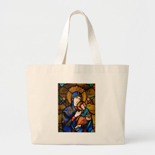 onze dame van eeuwige hulp grote tote bag (Voorkant)