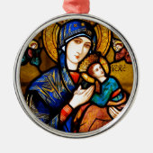 onze dame van eeuwige hulp metalen ornament (Voorkant)