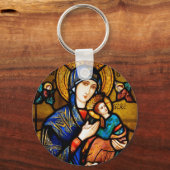 onze dame van eeuwige hulp sleutelhanger (Voorkant)