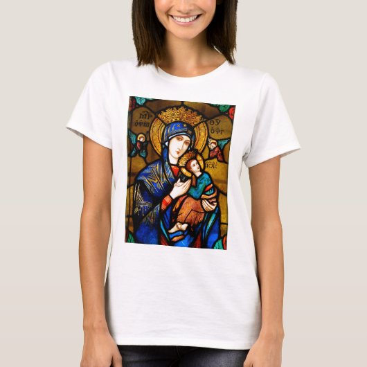 onze dame van eeuwige hulp t-shirt (Voorkant)