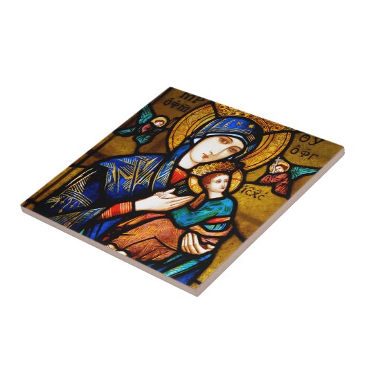 onze dame van eeuwige hulp tegeltje (Zijkant)