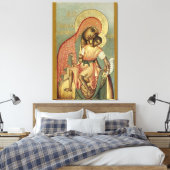 Onze dame van Eleus Canvas Afdruk (Insitu (Slaapkamer))