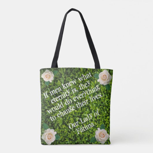 Onze dame van Fatima Canvas tas (Achterkant)