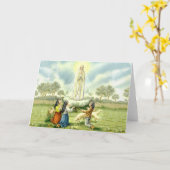 Onze Dame van Fatima Card Kaart (Gele Bloem)