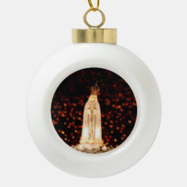 Onze dame van Fatima kerstversiering Keramische Bal Ornament