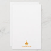 Onze dame van Fatima kroon Briefpapier (Voorkant / Achterkant)