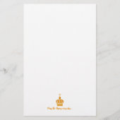 Onze dame van Fatima kroon Briefpapier (Voorkant)