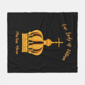 Onze dame van Fatima kroon Fleece Deken (Voorkant (Horizontaal))