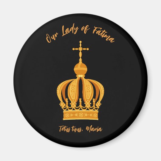 Onze dame van Fatima kroon Magneet (Voorkant)
