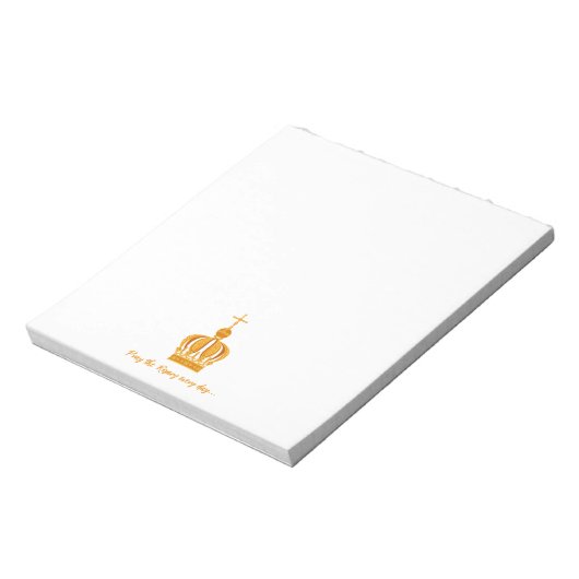 Onze dame van Fatima kroon Notitieblok (Linkerzijde)