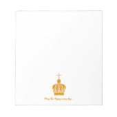 Onze dame van Fatima kroon Notitieblok (Voorkant)