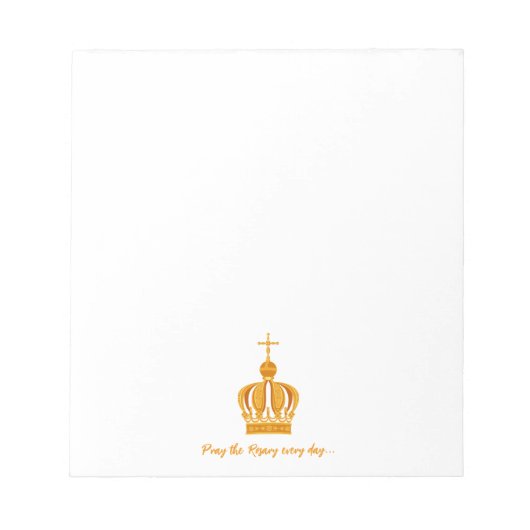 Onze dame van Fatima kroon Notitieblok (Voorkant)