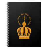 Onze dame van Fatima kroon Notitieboek (Voorkant)