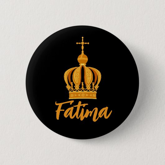 Onze dame van Fatima kroon Ronde Button 5,7 Cm (Voorkant)